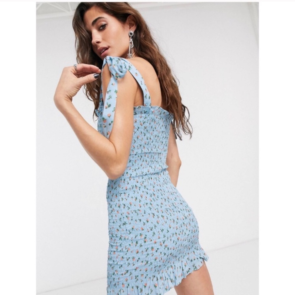 free people brenyce smocked crop top